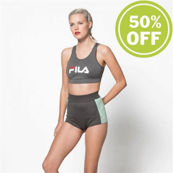 Camisas Fila Mulher Cinzentas - Fila Other Crop Top Training Crop Top Portugal Lojas,VJAF-43267